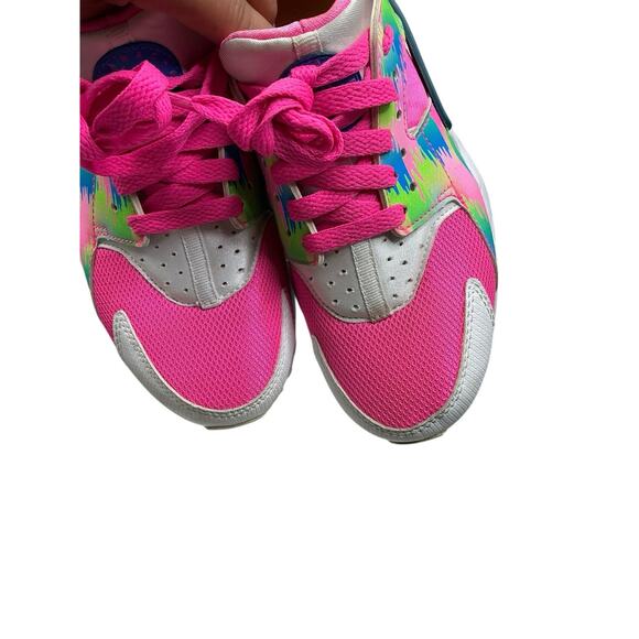 Nike Air Huarache Run Print GS Pink Blast 704946-601 Size 5Y Pink - Picture 6 of 12